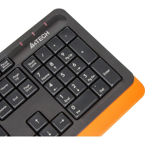 Клавиатура A4Tech Fstyler FK10 черный/оранжевый USB (FK10 ORANGE) Клавиатура A4Tech Fstyler FK10 черный/оранжевый USB (FK10 ORANGE)
