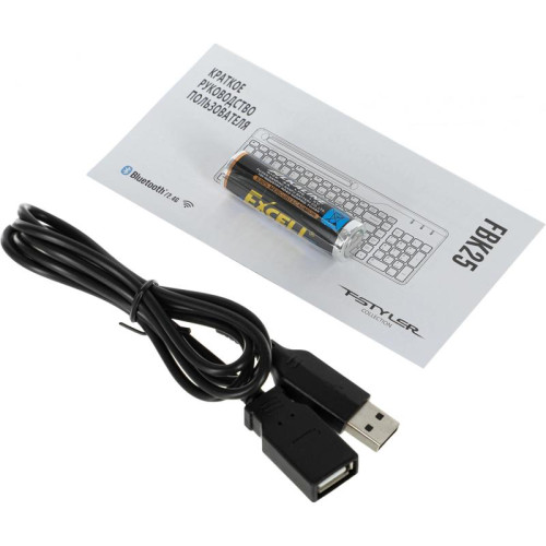 Клавиатура A4Tech Fstyler FBK25 черный/серый USB беспроводная BT/Radio slim Multimedia (FBK25 BLACK)