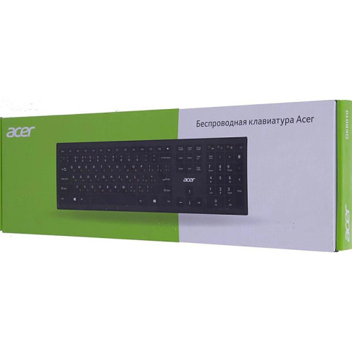 Клавиатура Acer OKR010 черный USB беспроводная slim Multimedia (ZL.KBDEE.003)