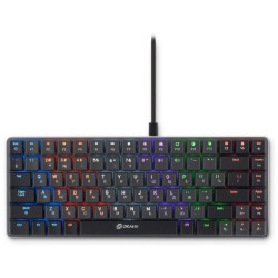 Клавиатура Oklick K615X механическая серый/серебристый USB slim Multimedia for gamer LED (1934413)