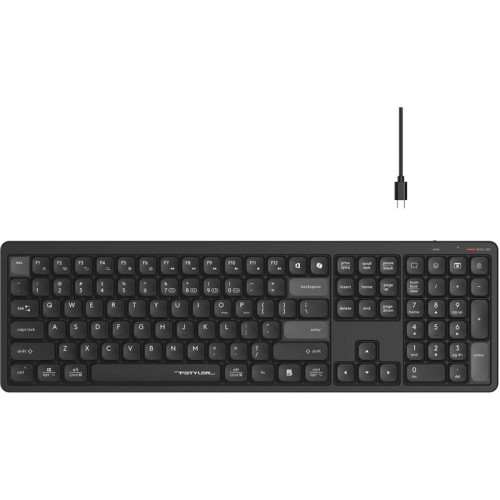 Клавиатура A4Tech Fstyler FBX55C черный USB беспроводная BT/Radio slim Multimedia (FBX55C)