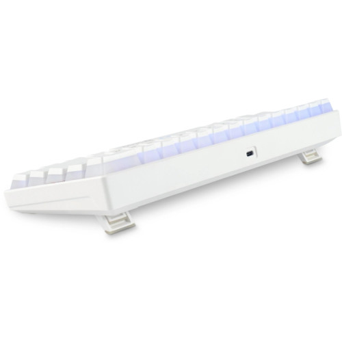 Клавиатура Oklick K763W механическая белый USB беспроводная BT/Radio Multimedia for gamer LED (1920562)