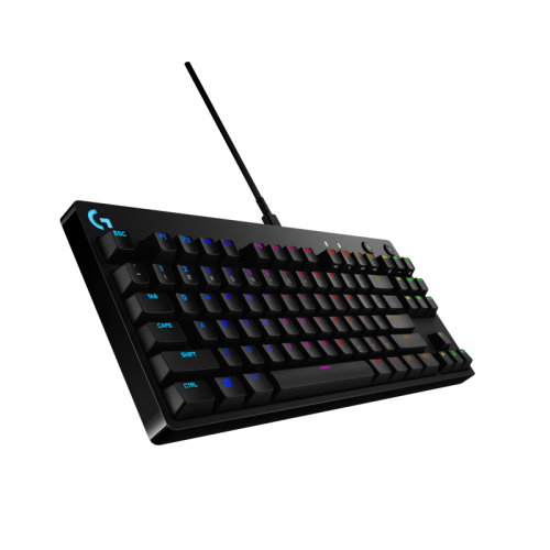 Клавиатура/ Logitech Gaming Keyboard G PRO TKL Corded Mechanical  - BLACK - RUS - USB - CLICKY