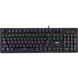 Клавиатура Acer OKW127 механическая черный USB Multimedia for gamer LED (ZL.KBDEE.00H)