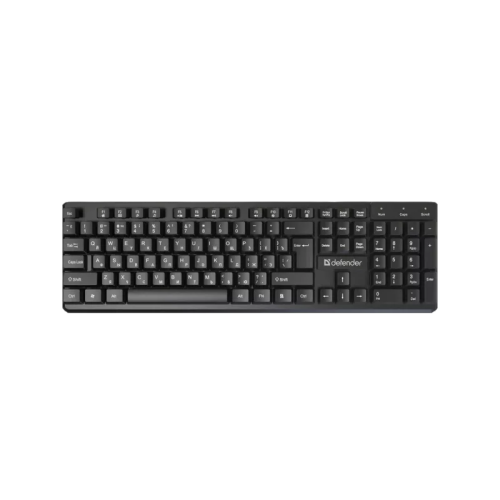 Defender Проводная клавиатура Elemental HB-239 RU, черн,104 кнопки+FN,1.8м
