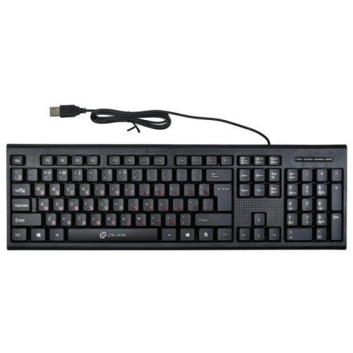 Клавиатура Oklick 120M черный USB (1083044)