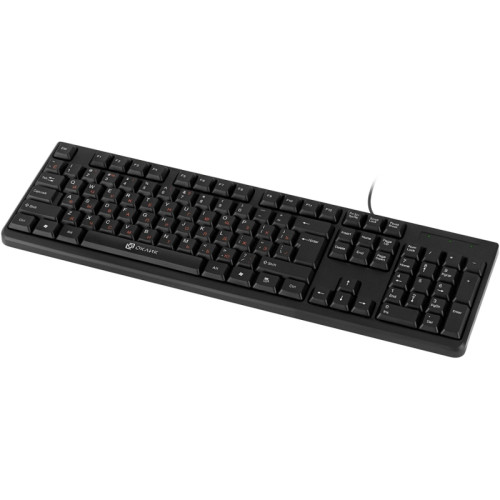 Клавиатура Oklick 100M HW3 черный USB (654570)