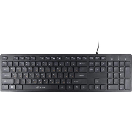 Клавиатура Oklick 520M2U черный/черный USB slim Multimedia