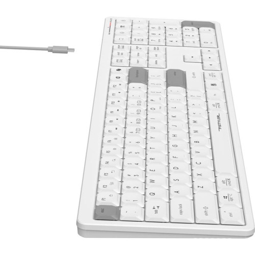 Клавиатура A4Tech Fstyler FBX55C белый USB беспроводная BT/Radio slim Multimedia (FBX55C)