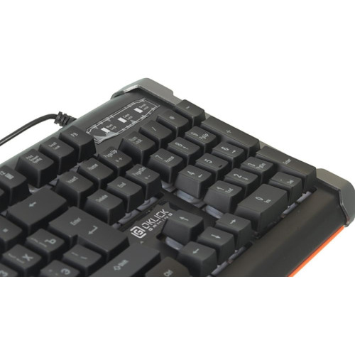 Клавиатура Oklick 717G BLACK DEATH черный/оранжевый USB Multimedia for gamer LED (476395) Клавиатура Oklick 717G BLACK DEATH черный/оранжевый USB Multimedia for gamer LED (476395)