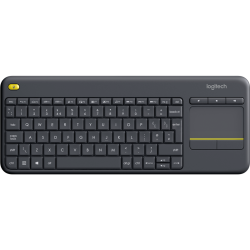 Клавиатура/ Logitech Keyboard K400 Wireless Touch Plus RTL, USB