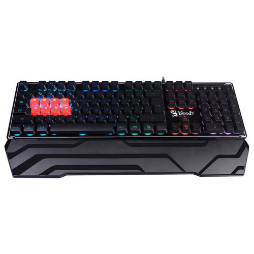 Клавиатура A4Tech Bloody B3370R черный USB Multimedia for gamer LED (подставка для запястий) Клавиатура A4Tech Bloody B3370R черный USB Multimedia for gamer LED (подставка для запястий)