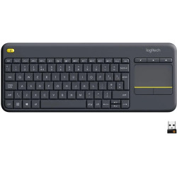 Клавиатура/ Logitech Keyboard K400 Wireless Touch Plus RTL, USB