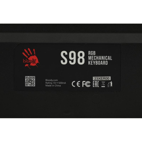 Клавиатура A4Tech Bloody S98 механическая синий/белый USB for gamer LED (SPORTS NAVY)