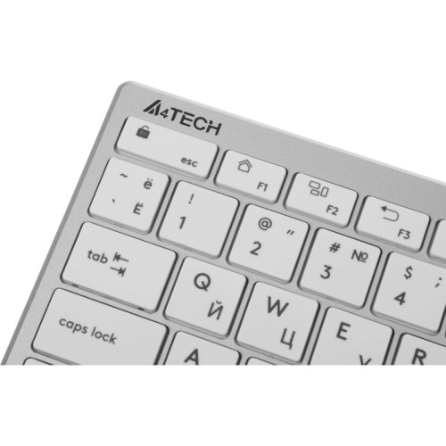 Клавиатура A4Tech Fstyler FBX51C белый USB беспроводная BT/Radio slim Multimedia для ноутбука (FBX51C WHITE)