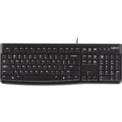 Клавиатура Keyboard Logitech K120 (USB, waterproof, low profile) OEM