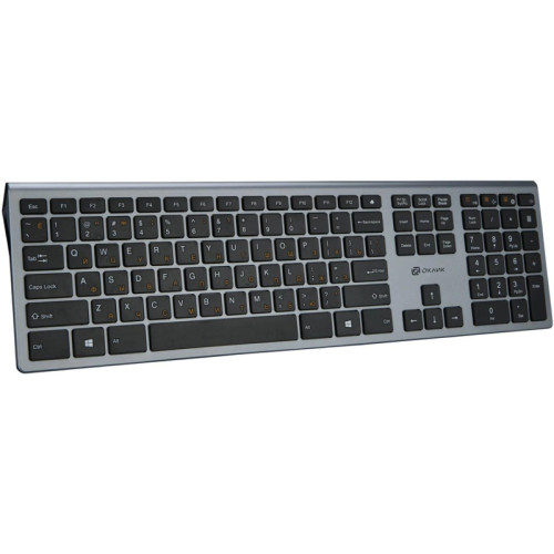 Клавиатура Oklick 890S серый/черный USB slim Multimedia (1784239) Клавиатура Oklick 890S серый/черный USB slim Multimedia (1784239)