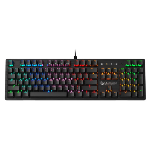 Клавиатура A4Tech Bloody B820R Blue S механическая черный USB for gamer LED (B820R BLACK (BLUE SWITCH))