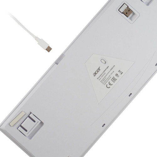 Клавиатура Acer OKR302 механическая белый USB беспроводная BT/Radio Multimedia for gamer для ноутбука LED (ZL.KBDEE.016)