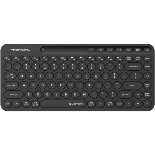 Клавиатура A4Tech Fstyler FBK36C AS черный USB беспроводная BT/Radio slim Multimedia (FBK36C AS)