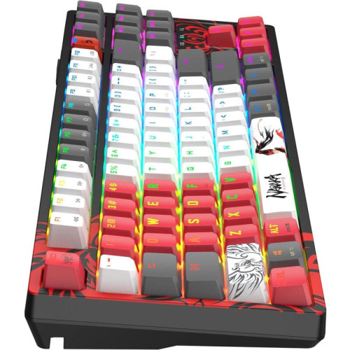 Клавиатура A4Tech Bloody WS87 Naraka механическая черный/красный USB беспроводная BT/Radio Multimedia for gamer LED (WS87)