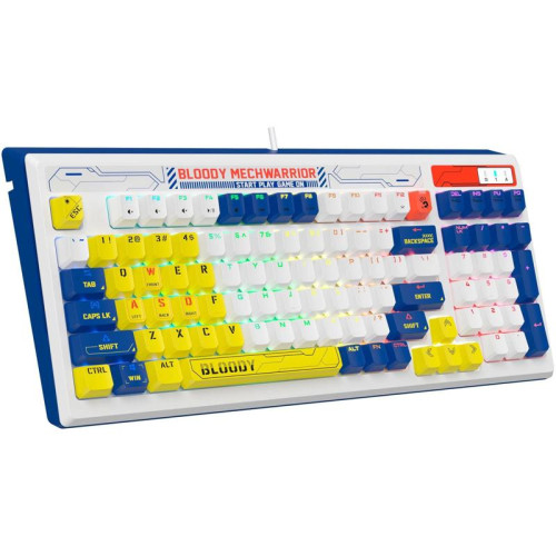 Клавиатура A4Tech Bloody B950 механическая синий USB for gamer LED (B950)