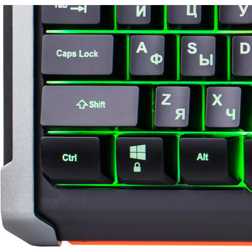 Клавиатура Oklick 717G BLACK DEATH черный/оранжевый USB Multimedia for gamer LED (476395) Клавиатура Oklick 717G BLACK DEATH черный/оранжевый USB Multimedia for gamer LED (476395)