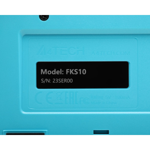 Клавиатура A4Tech Fstyler FKS10 черный/синий USB (FKS10 BLUE) Клавиатура A4Tech Fstyler FKS10 черный/синий USB (FKS10 BLUE)