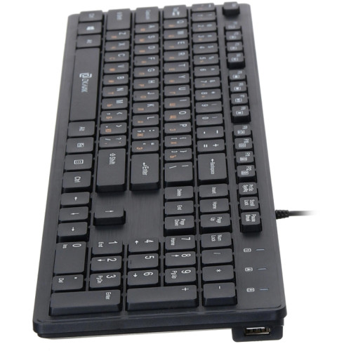 Клавиатура Oklick 520M2U черный/черный USB slim Multimedia