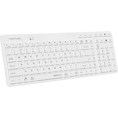 Клавиатура A4Tech Fstyler FBK27C AS белый USB беспроводная BT/Radio slim Multimedia (FBK27C AS)