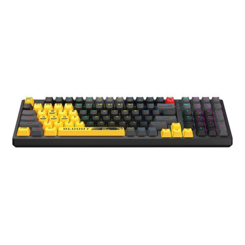 Клавиатура A4Tech Bloody S98 механическая желтый/серый USB for gamer LED (SPORTS LIME)