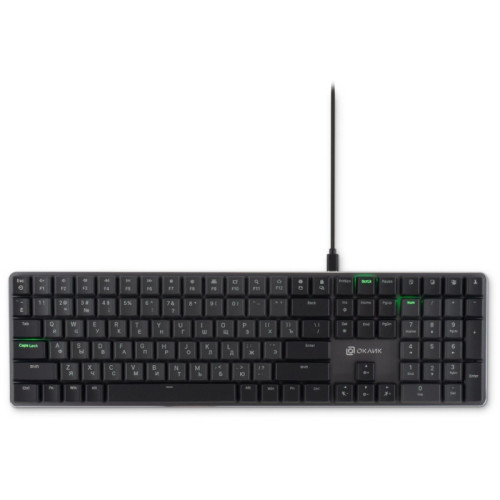Клавиатура Oklick K953X механическая черный/серый USB Multimedia LED (1901086) Клавиатура Oklick K953X механическая черный/серый USB Multimedia LED (1901086)