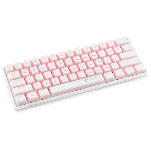 Клавиатура Oklick K763W механическая белый USB беспроводная BT/Radio Multimedia for gamer LED (1920562)