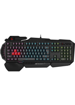Клавиатура A4Tech Bloody B314 черный USB Multimedia for gamer LED (подставка для запястий)