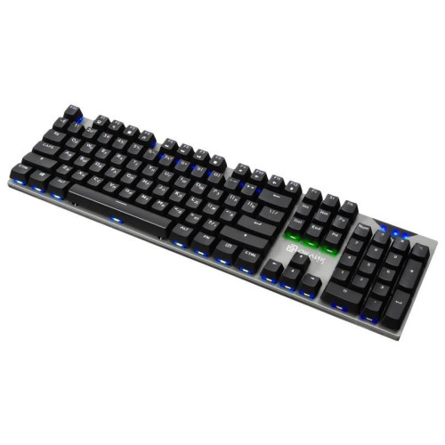 Клавиатура Oklick 935G RAGNAR механическая черный USB Multimedia for gamer LED (подставка для запястий)