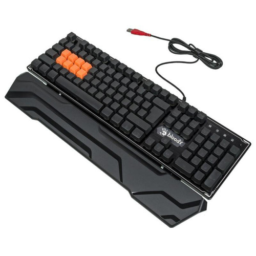 Клавиатура A4Tech Bloody B3370R черный USB Multimedia for gamer LED (подставка для запястий) Клавиатура A4Tech Bloody B3370R черный USB Multimedia for gamer LED (подставка для запястий)