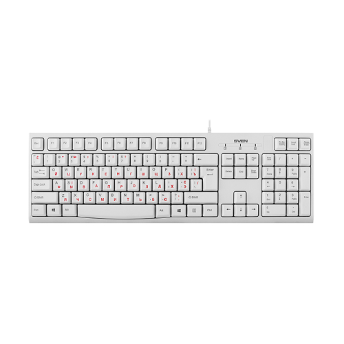 Клавиатура SVEN KB-S300 белая