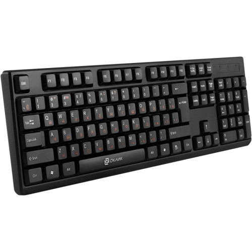 Клавиатура Oklick 100M HW3 черный USB (654570)