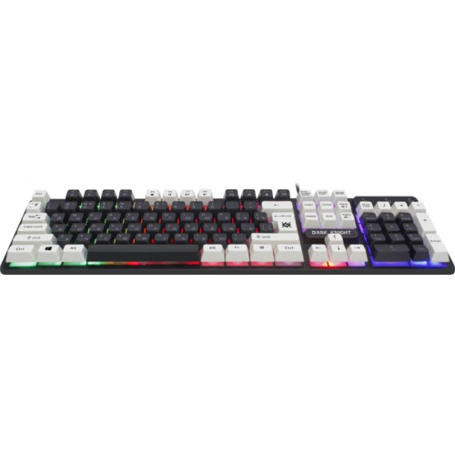 Клавиатура DEFENDER DARK KNIGHT GK-077 RU BL/WH 45077