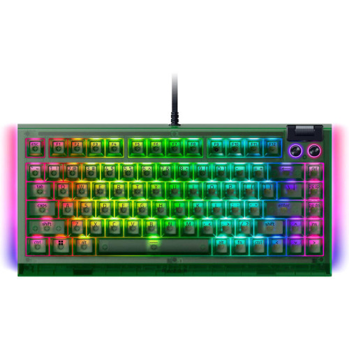 Игровая клавиатура Razer BlackWidow V4 75% - Phantom Green Ed. - US Layout/ Razer BlackWidow V4 75% - Phantom Green Ed. Gaming keyboard- US Layout Игровая клавиатура Razer BlackWidow V4 75% - Phantom Green Ed. - US Layout/ Razer BlackWidow V4 75% - Phantom Green Ed. Gaming keyboard- US Layout