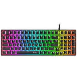 Клавиатура Acer Nitro OKW303 механическая черный/серый USB Multimedia for gamer LED (ZL.KBDCC.01D)