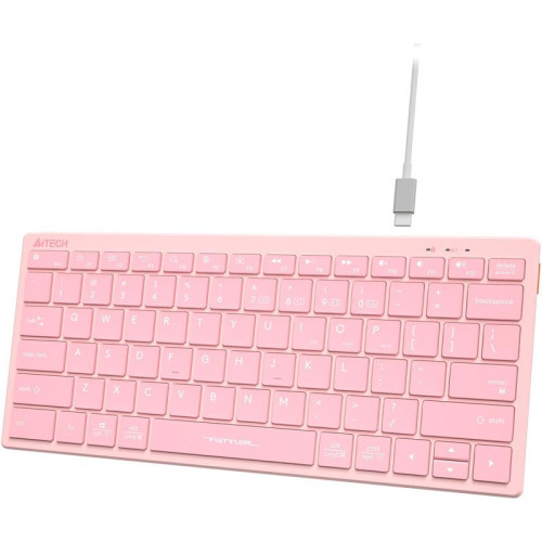 Клавиатура A4Tech Fstyler FBX51C розовый USB беспроводная BT/Radio slim Multimedia (FBX51C PINK)