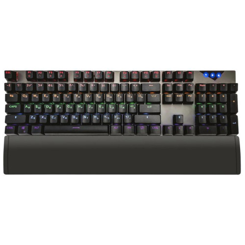 Клавиатура Oklick 935G RAGNAR механическая черный USB Multimedia for gamer LED (подставка для запястий)