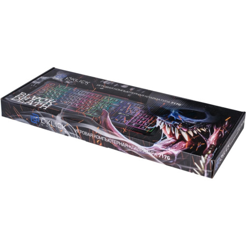 Клавиатура Oklick 717G BLACK DEATH черный/оранжевый USB Multimedia for gamer LED (476395) Клавиатура Oklick 717G BLACK DEATH черный/оранжевый USB Multimedia for gamer LED (476395)