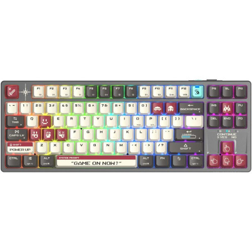 Клавиатура A4Tech Bloody WS87 механическая серый/красный USB беспроводная BT/Radio Multimedia for gamer LED (WS87)