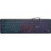 Клавиатура Oklick 420MRL черный USB slim Multimedia LED