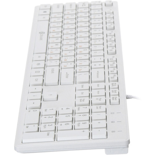 Клавиатура Oklick 500M белый USB slim Multimedia
