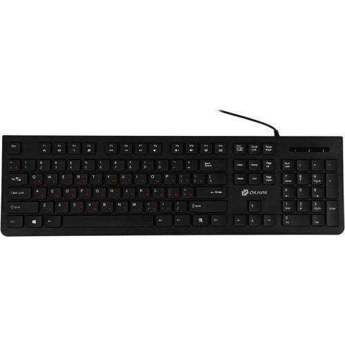 Клавиатура Oklick 505M черный USB slim (1196544)