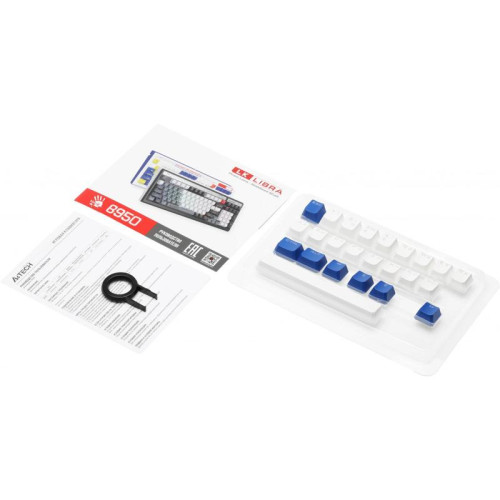 Клавиатура A4Tech Bloody B950 механическая синий USB for gamer LED (B950)