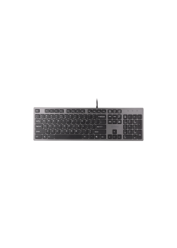 Клавиатура A4Tech KV-300H серый/черный USB slim